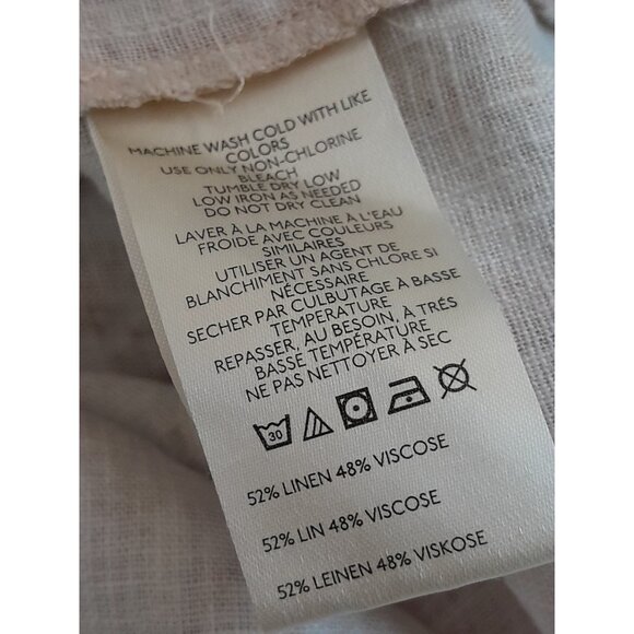 New Free People Size 4 Boho Sweet As Beach Linen Blend Casual Summer Mini Skirt - Picture 9 of 12